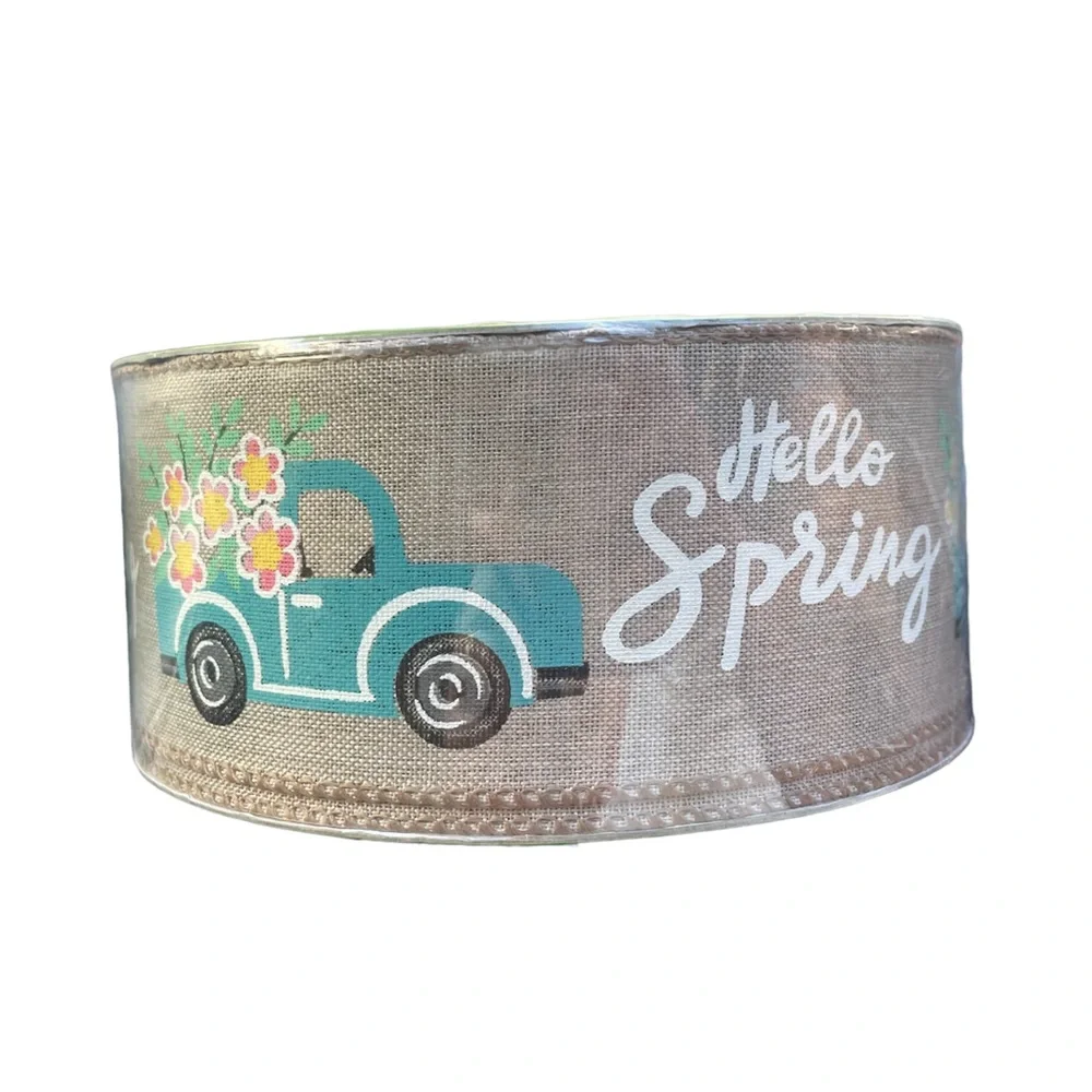 Member’s Mark premium ribbon 50 yards- Hello Spring